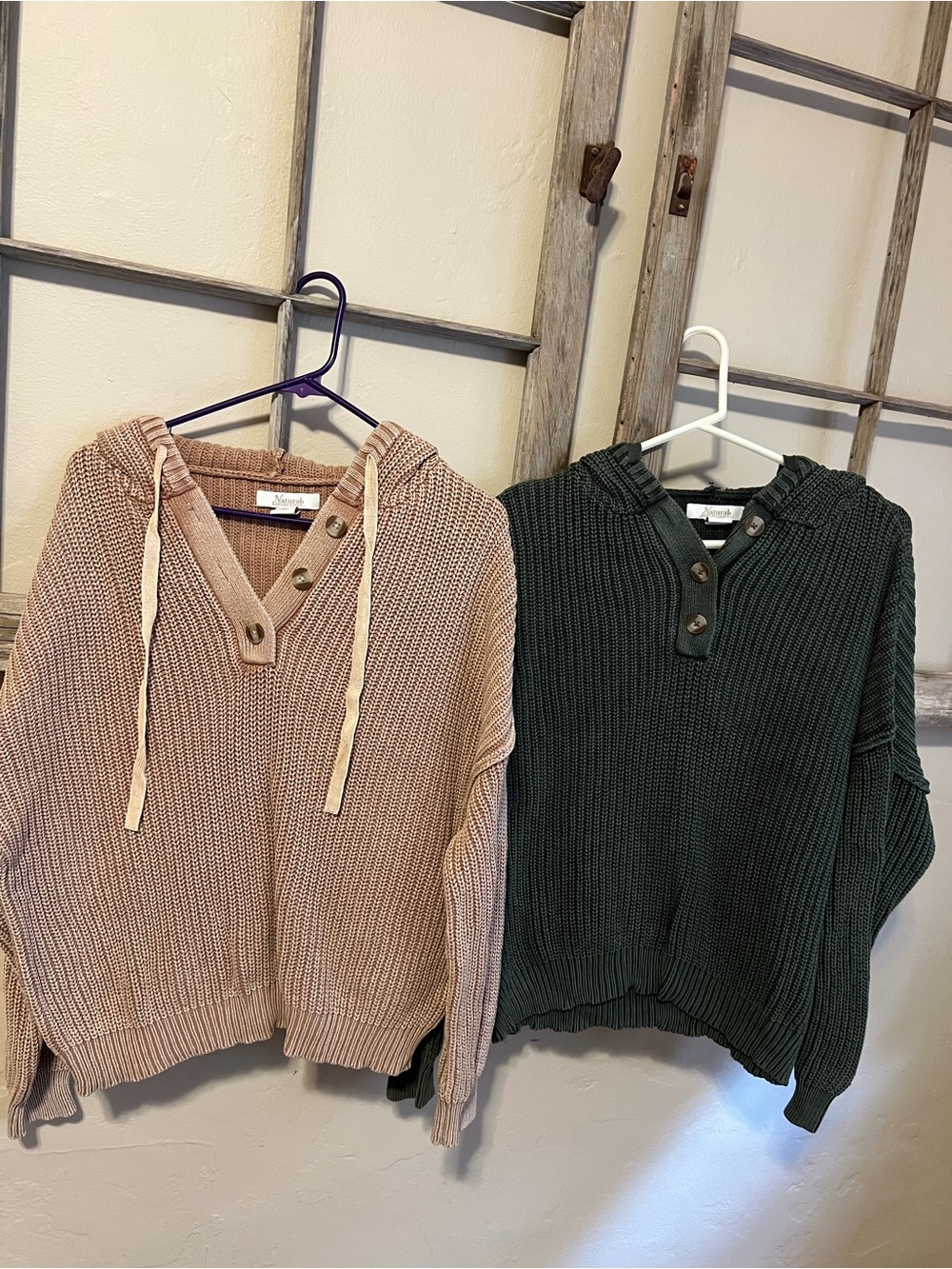 Natural Reflections Taupe Knit Sweater Cardigan